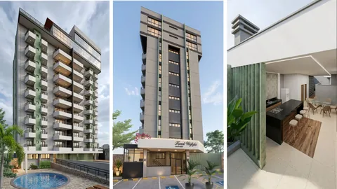 Projeto arquitetônico de edifício